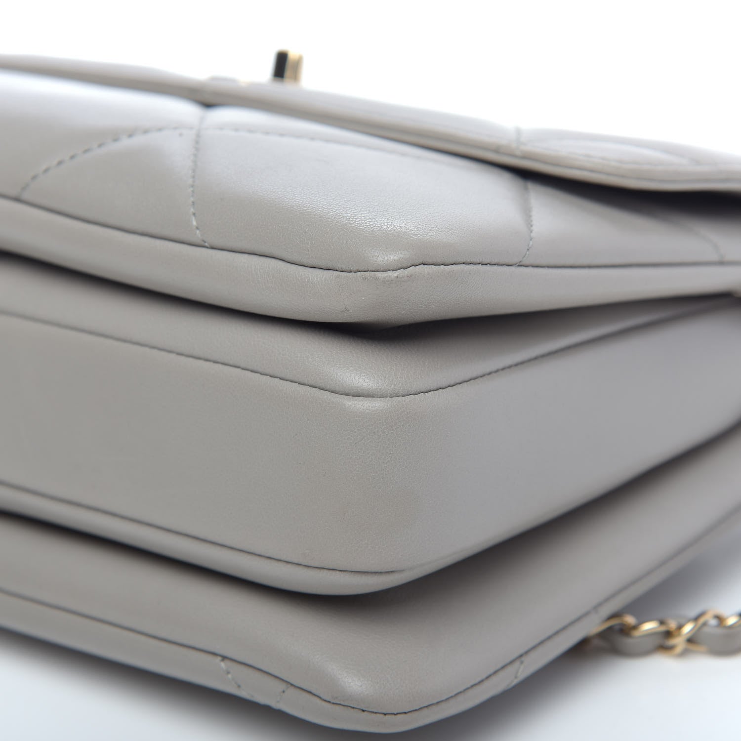 Chanel Lambskin Quilted Small Trendy CC Top Handle Flap Grey 10 of 10