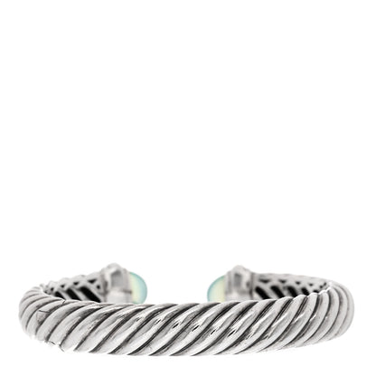 David Yurman Sterling Silver Chalcedony 10mm Waverly Bracelet 2 of 4