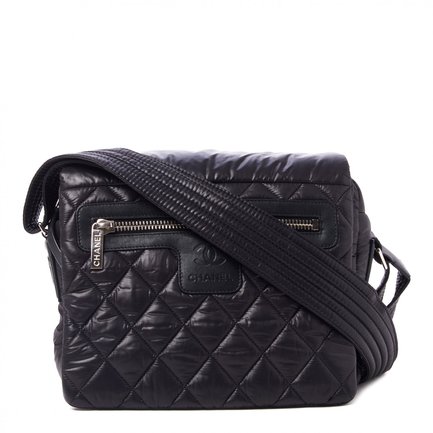 Chanel Nylon Small Coco Cocoon Messenger Bag Black 1 of 9