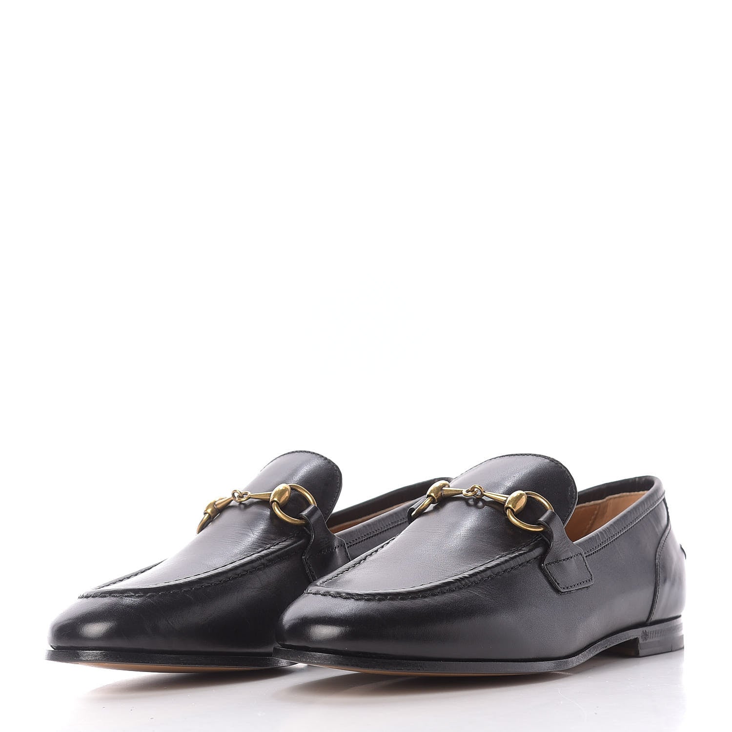 Gucci Calfskin Womens Jordaan Loafers 34 Black 2 of 11