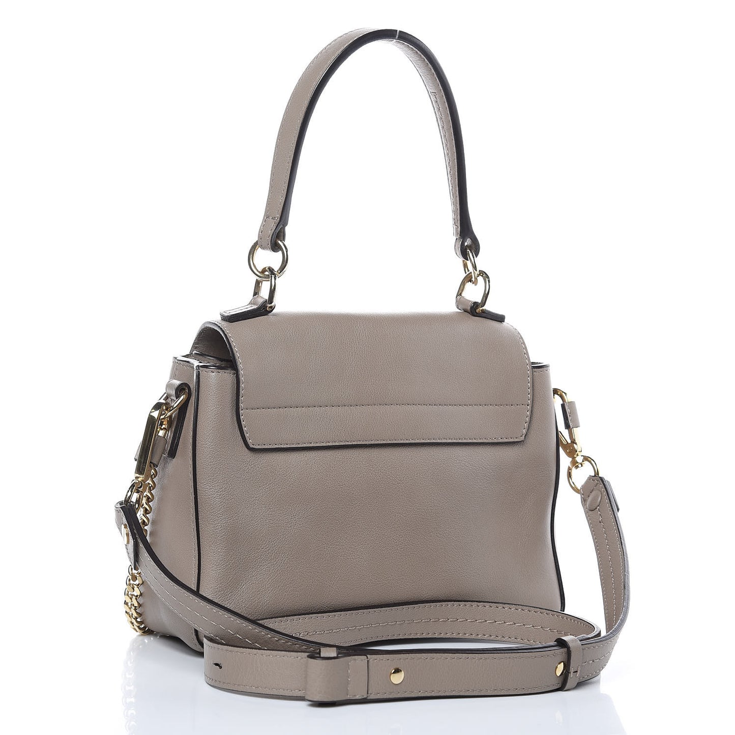 Calfskin Mini Faye Day Shoulder Bag Motty Grey