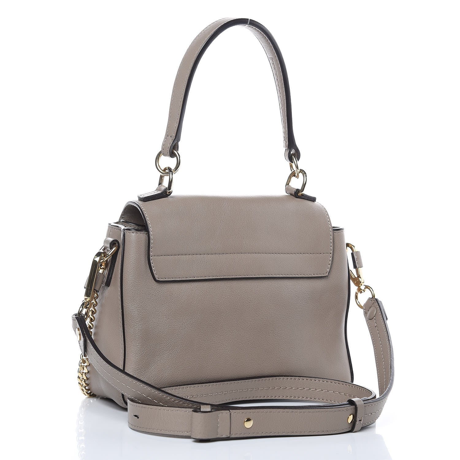 Chloe Calfskin Mini Faye Day Shoulder Bag Motty Grey 3 of 8