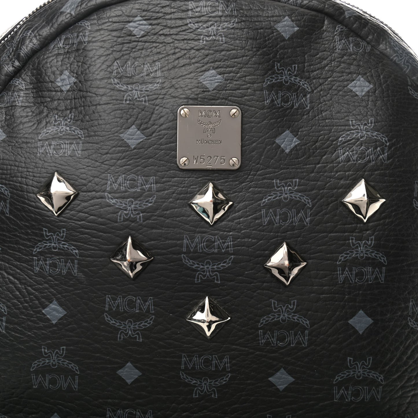 Visetos Medium Sprinkle Stud Stark Backpack Black