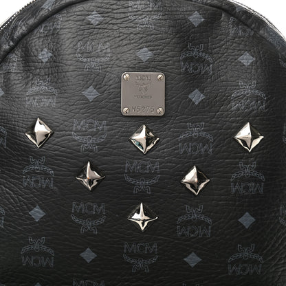 MCM Visetos Medium Sprinkle Stud Stark Backpack Black 7 of 11