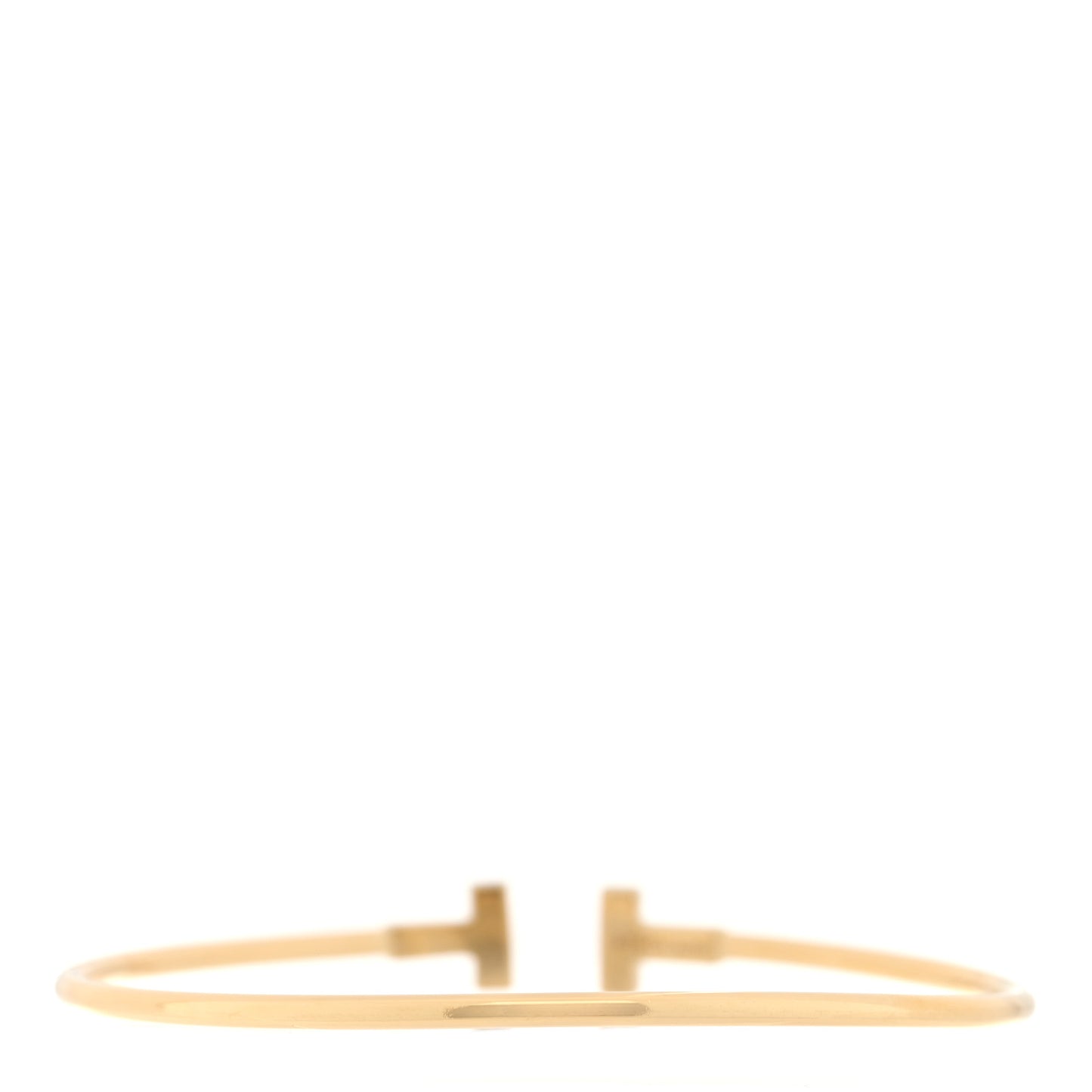 18K Yellow Gold Narrow T Wire Bracelet