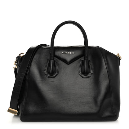 Givenchy Shiny Lord Calfskin Medium Antigona Black 1 of 10