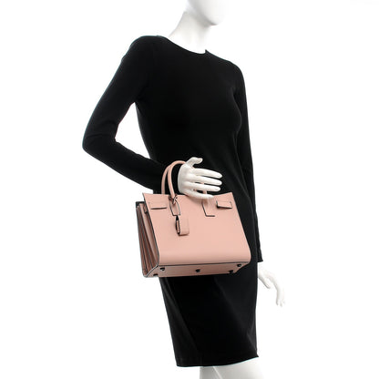 Saint Laurent Smooth Calfskin Baby Sac De Jour Pale Pink 3 of 8