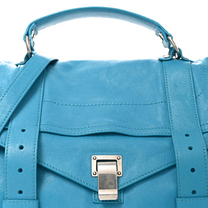 Proenza Schouler Lambskin Medium PS1 Satchel Rip Tide 7 of 9