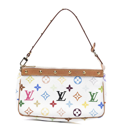 Louis Vuitton Monogram Multicolor Pochette Accessories White 1 of 10