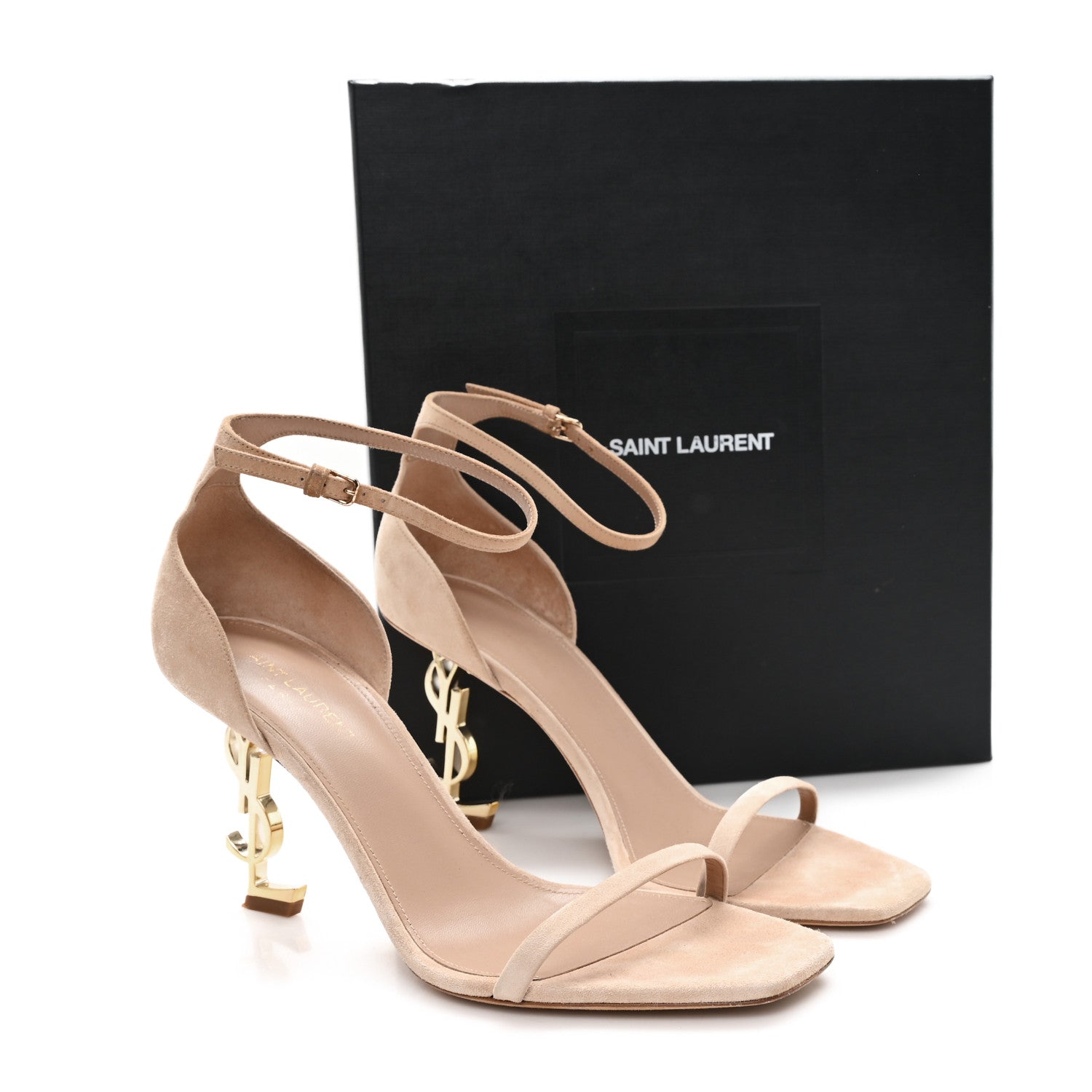 Saint Laurent Suede Calfskin Opyum 85 Sandals 40 Misia 11 of 11