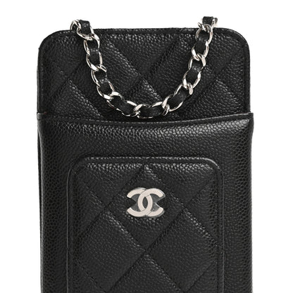 Chanel Caviar Quilted Zip Phone Case Black 8 of 14