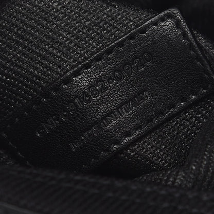 Saint Laurent Linen Calfskin Rive Gauche North South Tote Black 7 of 10