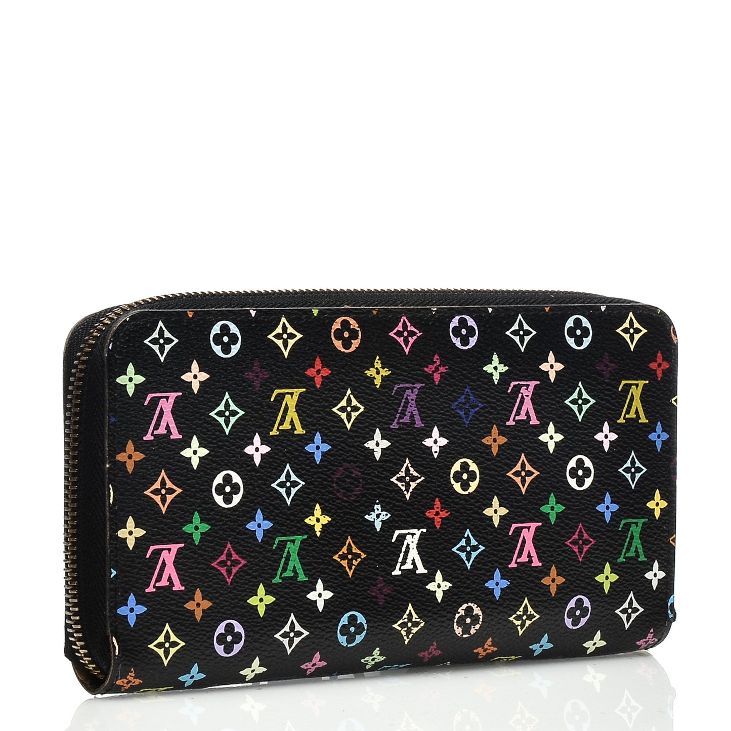 Monogram Multicolor Zippy Wallet Black
