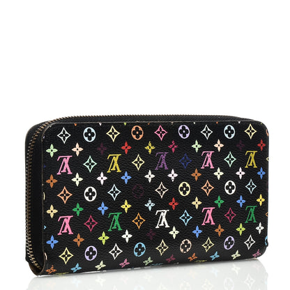 Louis Vuitton Monogram Multicolor Zippy Wallet Black 3 of 6