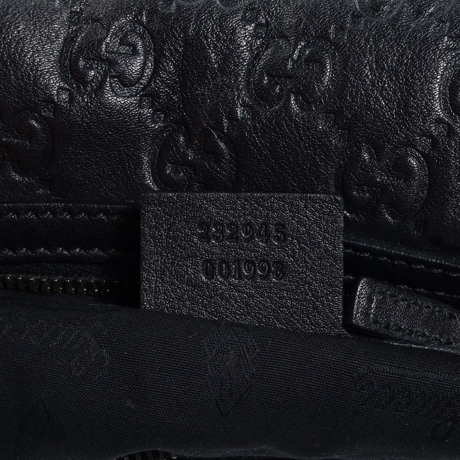 Gucci Guccissima GG Twins Large Hobo Black 7 of 7