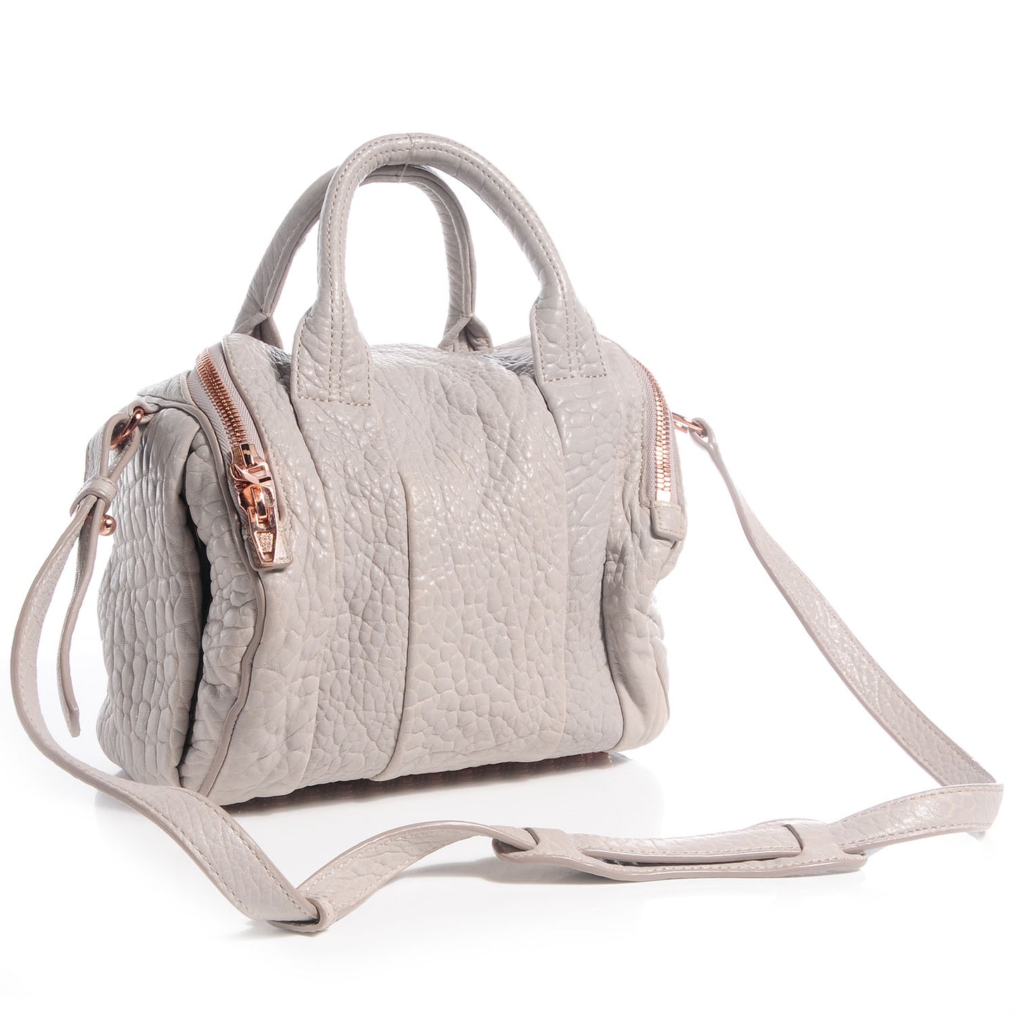 Pebbled Leather Rockie Lilac w Rose Gold Hardware