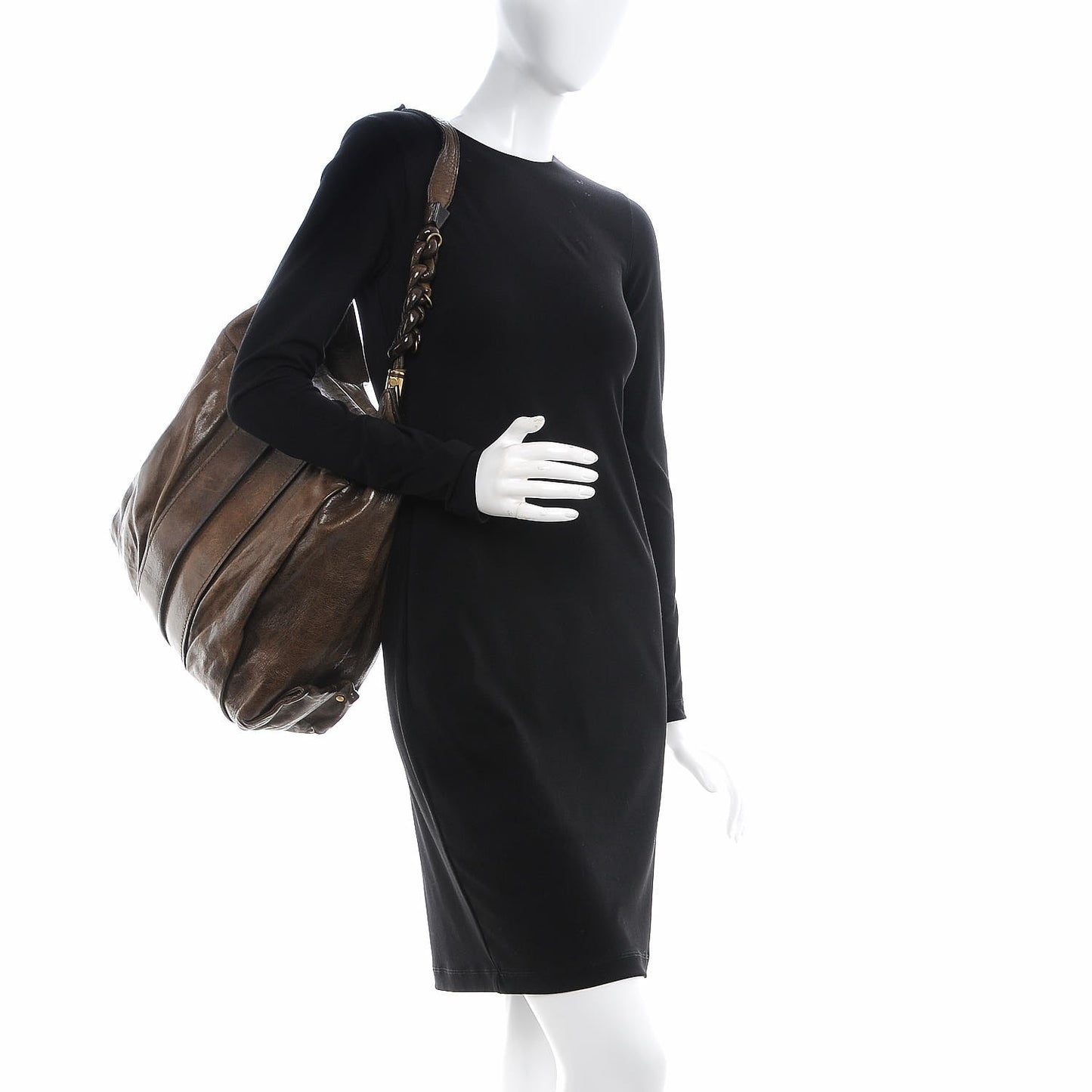 Lambskin Heloise Hobo Ash
