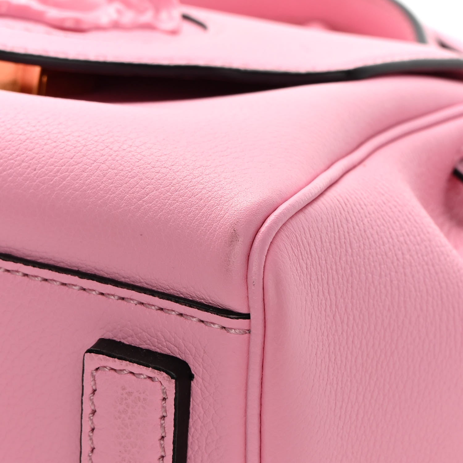 Versace Grained Calfskin Small La Medusa Top Handle Bag Pink 12 of 16