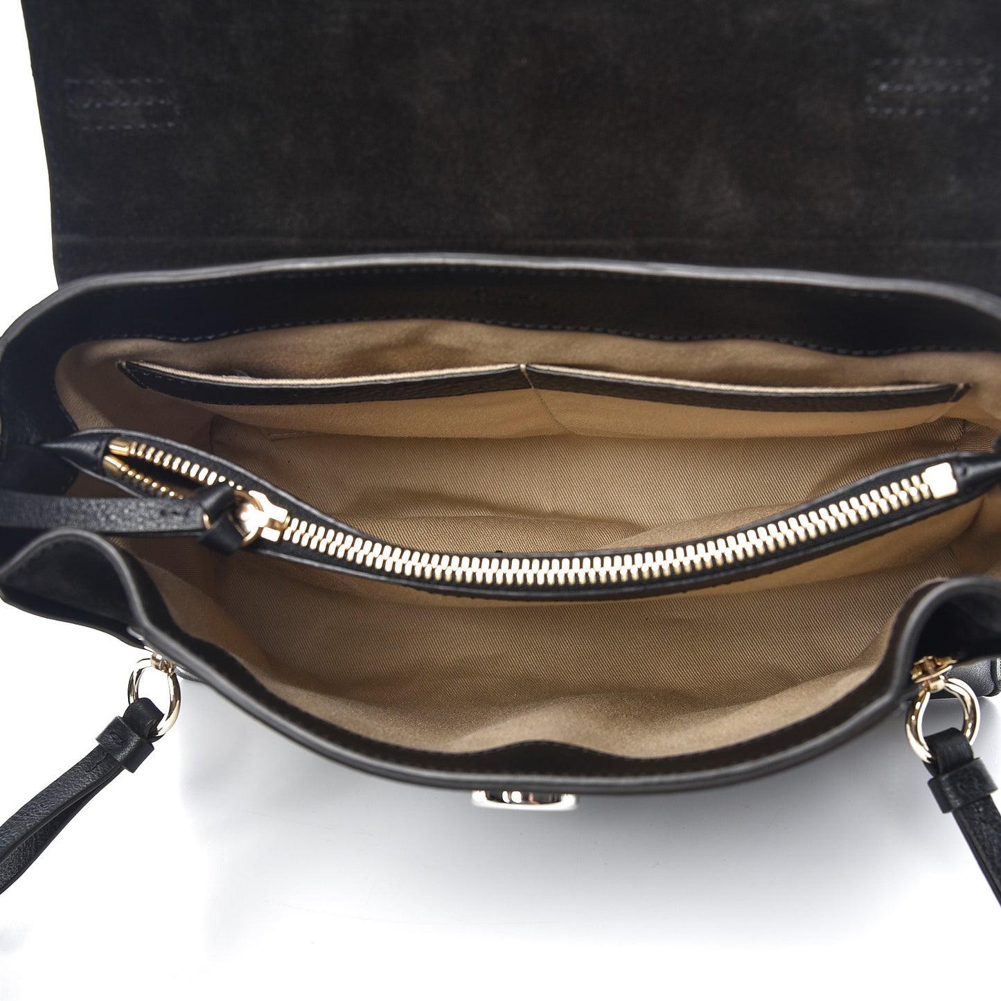 Calfskin Small Faye Day Shoulder Bag Black