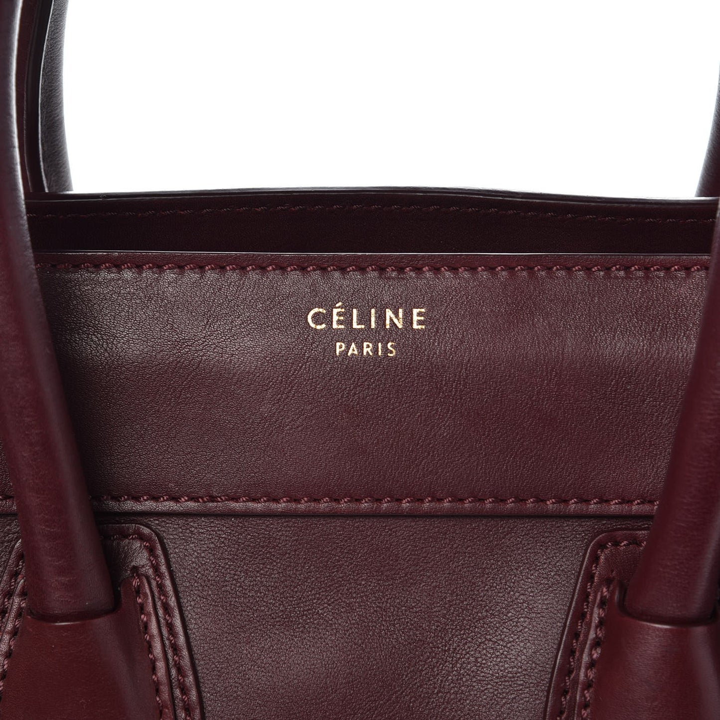 Smooth Calfskin Mini Luggage Burgundy
