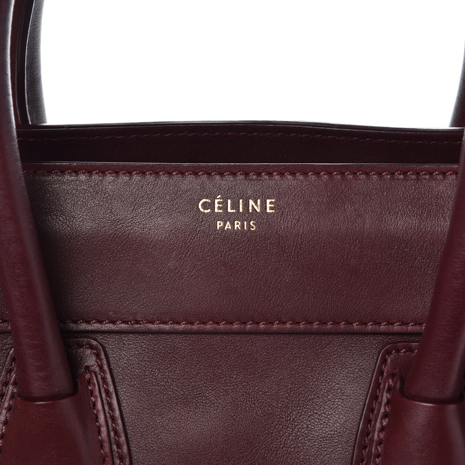 Celine Smooth Calfskin Mini Luggage Burgundy 6 of 11