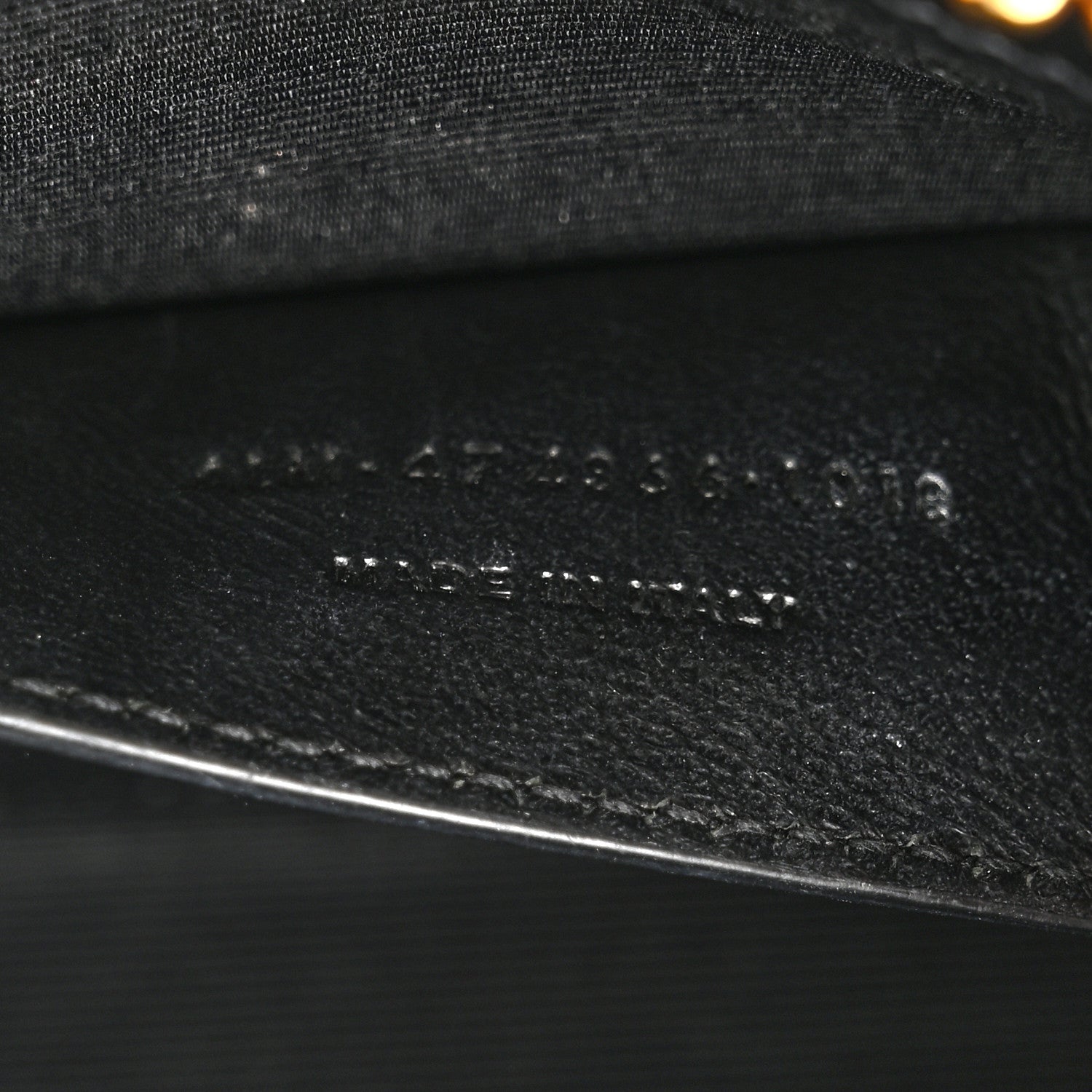 Saint Laurent Grain De Poudre Small Classic Monogram Kate Tassel Satchel Black 7 of 15