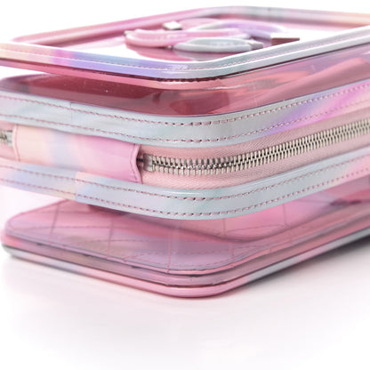 Chanel PVC Patent Calfskin Patent Lambskin Vertical Vanity Case Pink 10 of 10