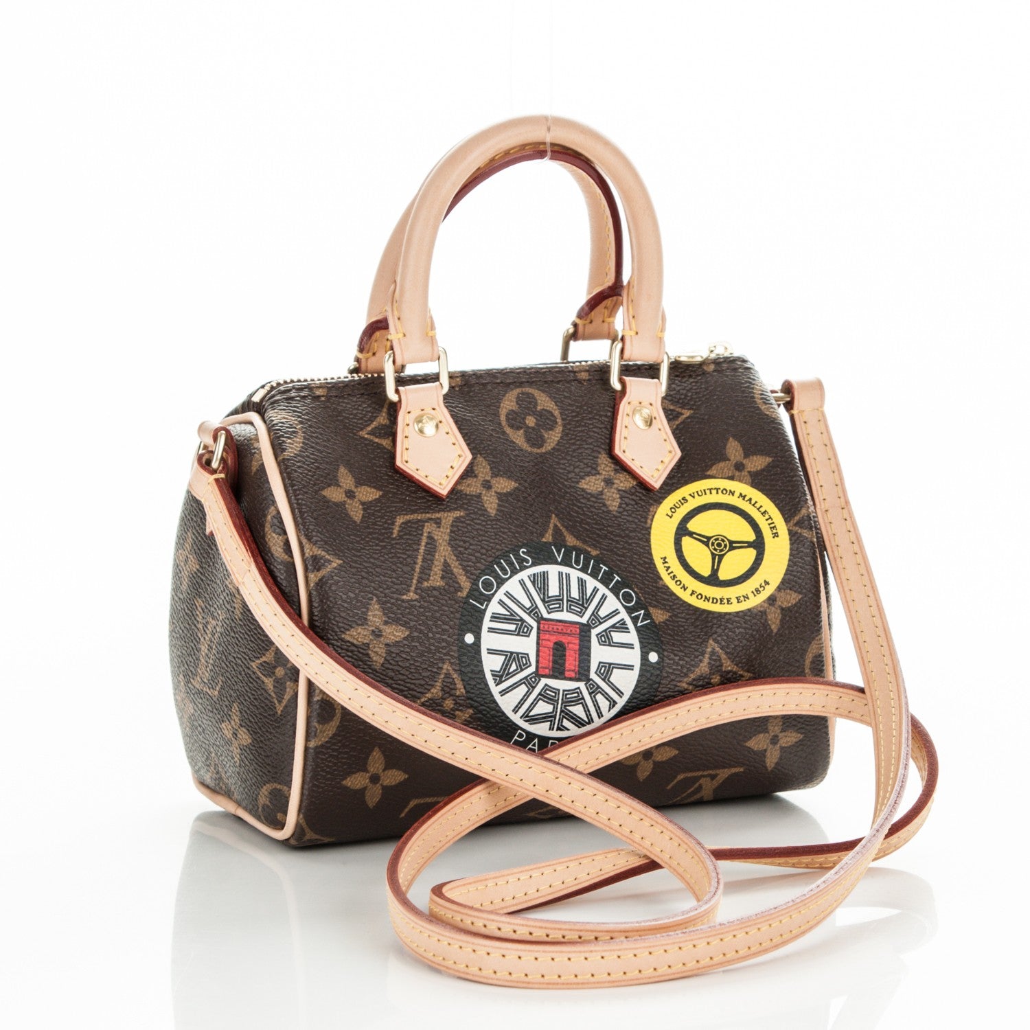Louis Vuitton Monogram World Tour Nano Speedy 3 of 7