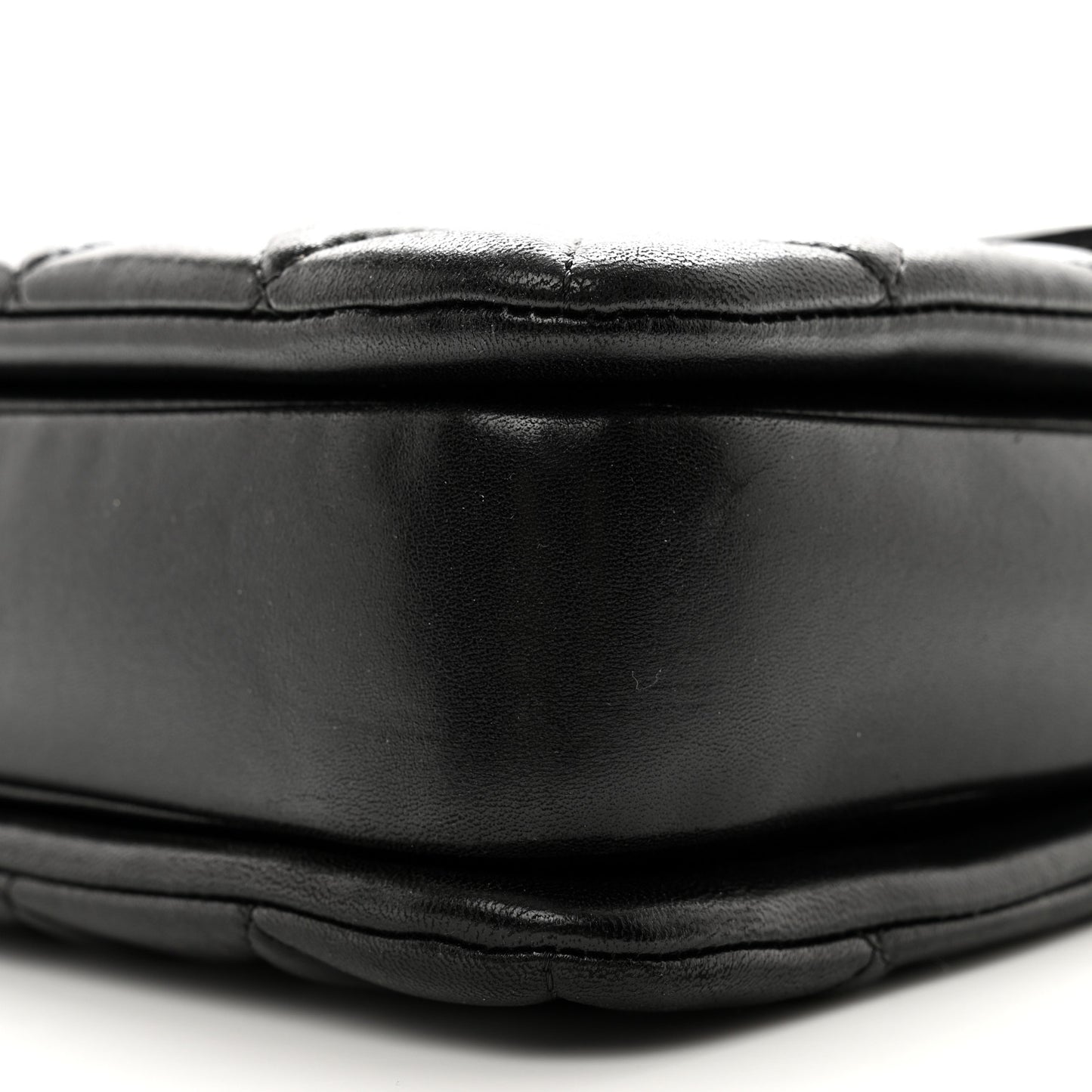 Lambskin Quilted Large Trendy CC Dual Handle Flap Bag Black