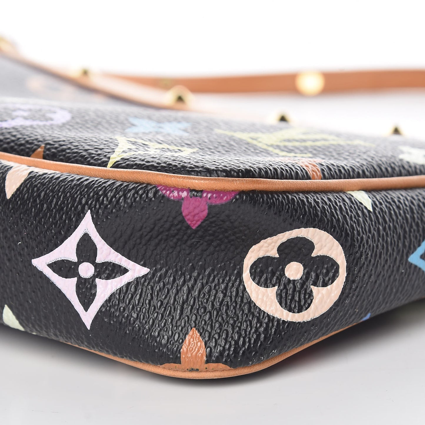 Monogram Multicolor Pochette Accessories Black