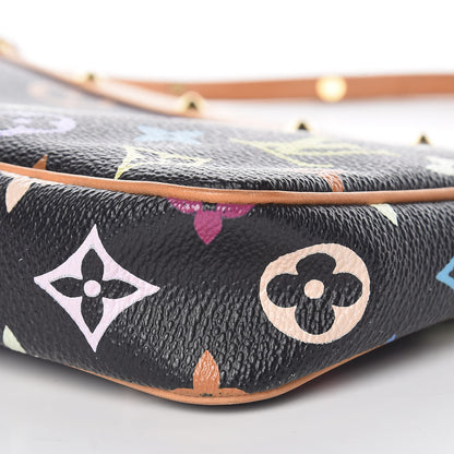 Louis Vuitton Monogram Multicolor Pochette Accessories Black 10 of 10