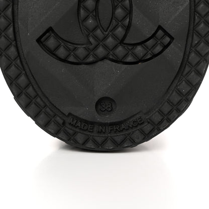 Chanel Caoutchouk CC High Boots 38 Black 8 of 13