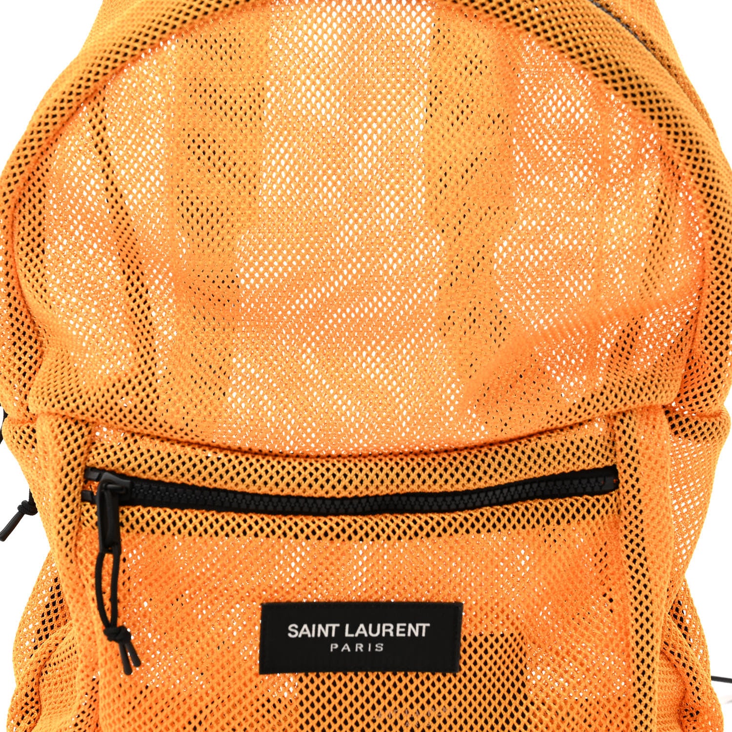 Saint Laurent Nylon Mesh SLP Backpack Jaune 7 of 10