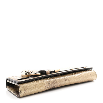 Gucci Snakeskin Romy Clutch Gold 4 of 7