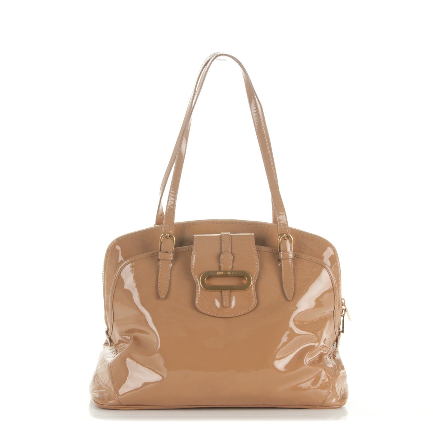 Patent Thora Dome Shopper Nude