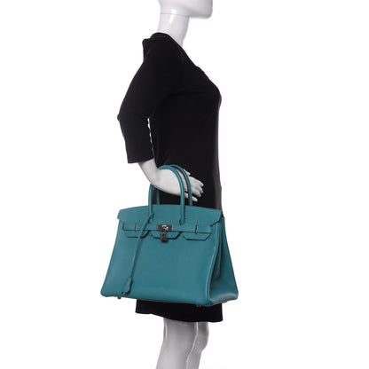 Hermes Epsom Birkin 35 Bleu Paon 1 of 10