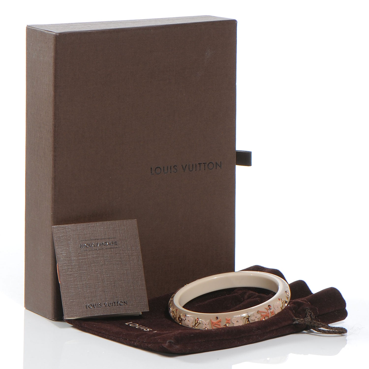 Louis Vuitton Swarovski Crystal Inclusion Bracelet PM Size Medium Nacre 5 of 5