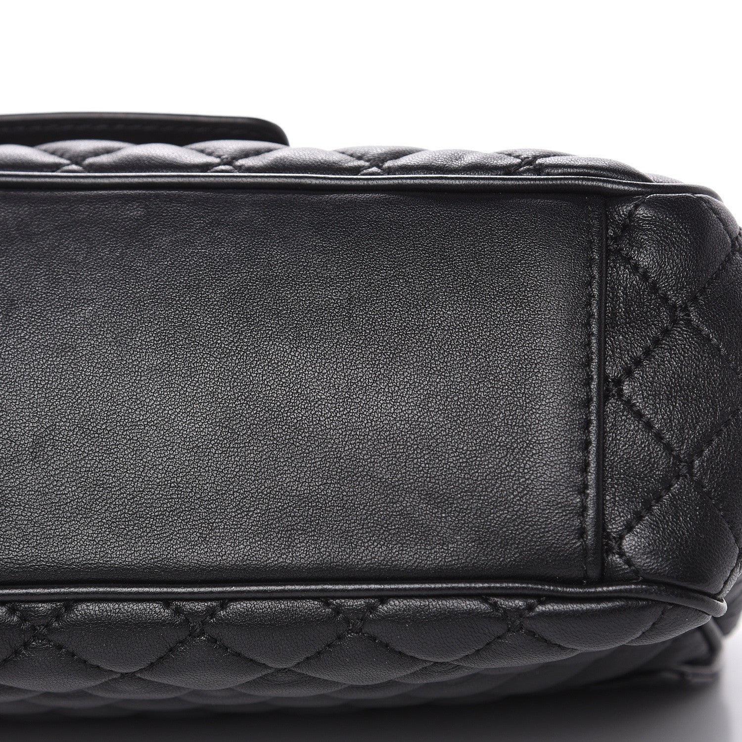 Dolce & Gabbana Lambskin Quilted Crystal Embellished Millennial Rectangular Shoulder Bag Black 10 of 13