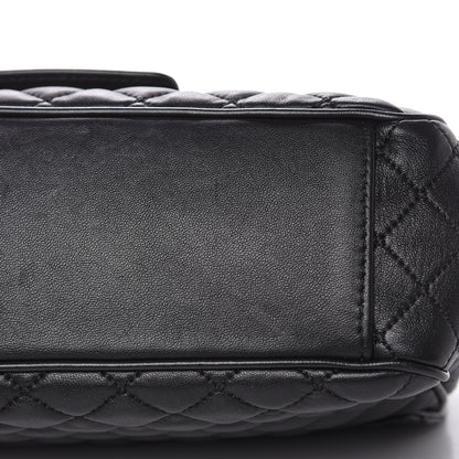 Dolce & Gabbana Lambskin Quilted Crystal Embellished Millennial Rectangular Shoulder Bag Black 10 of 13