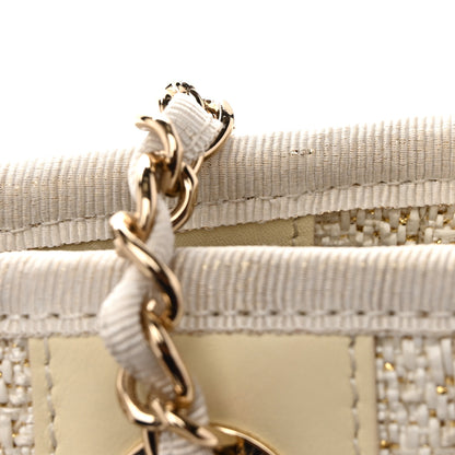 Chanel Lurex Boucle Mini Deauville Tote White 11 of 12