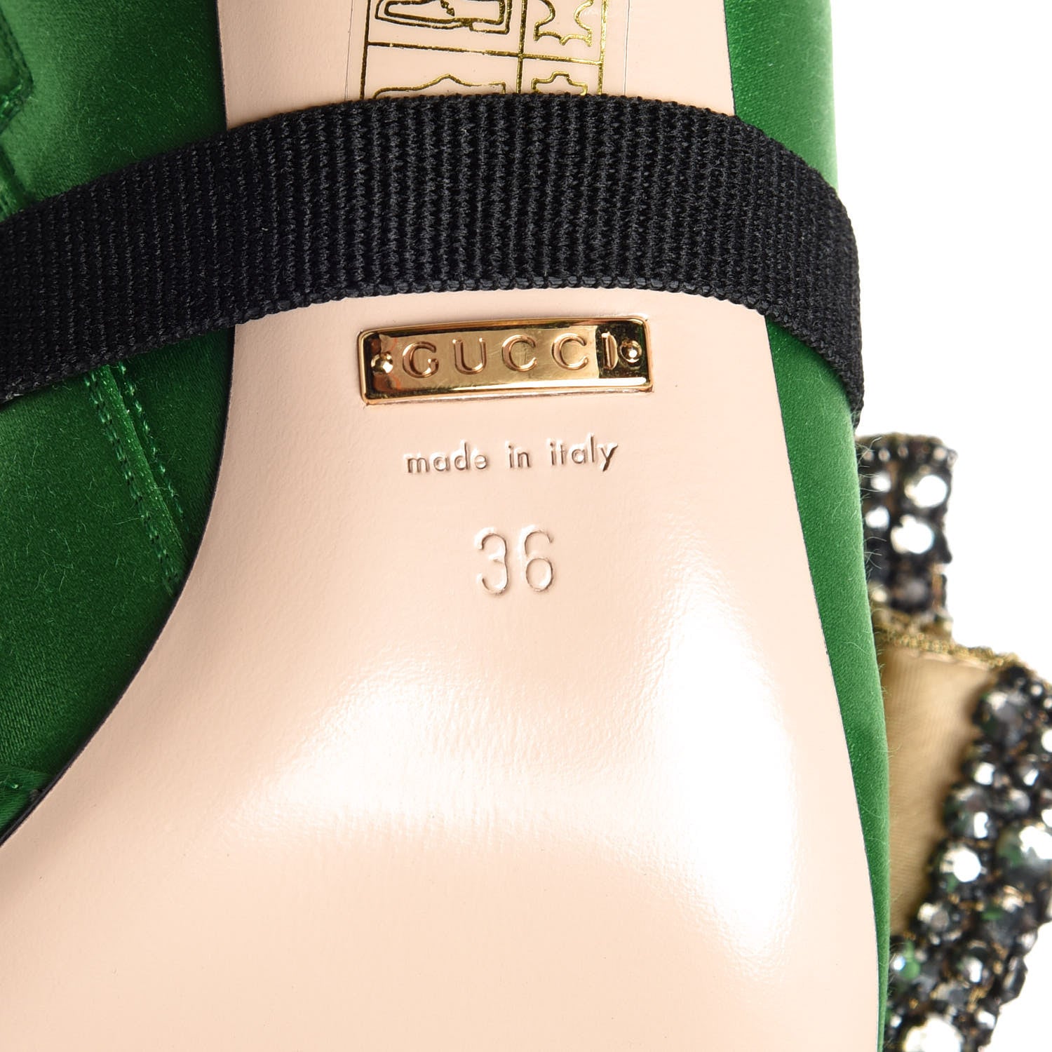 Gucci Silk Satin Malaga Kid Embroidered Candy Dragon Block-Heel Knee Boot 36 Palm 6 of 9