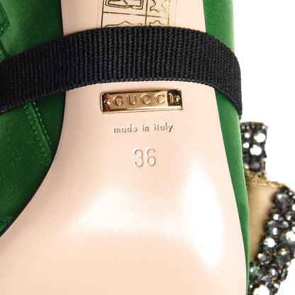 Gucci Silk Satin Malaga Kid Embroidered Candy Dragon Block-Heel Knee Boot 36 Palm 6 of 9