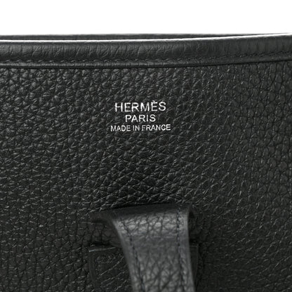 Hermes Taurillon Clemence Evelyne III PM Black 6 of 10