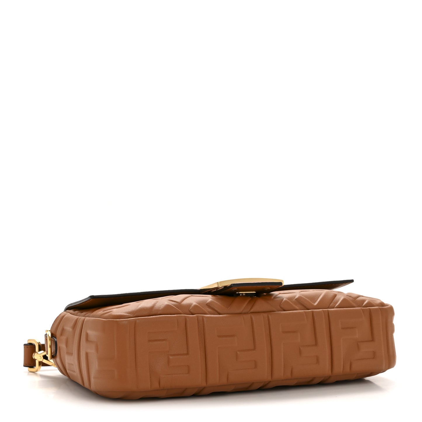 Nappa FF 1974 Embossed Baguette Brandy