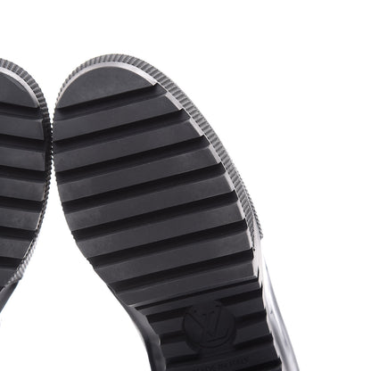 Louis Vuitton Patent Calfskin Spaceship Laureate Platform Desert Boots 37.5 Silver 10 of 11