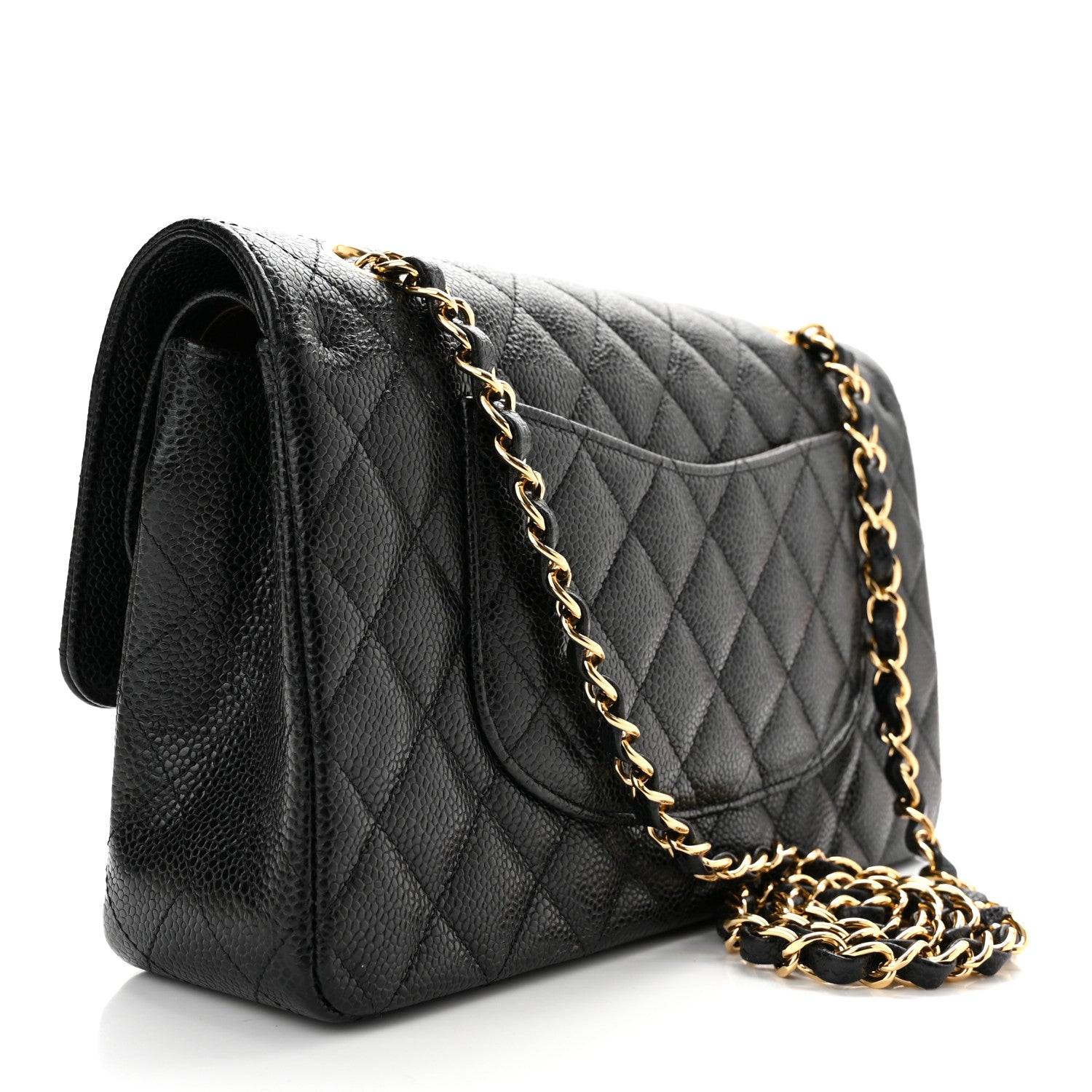 Chanel Caviar Quilted Medium Double Flap Black 5 of 20