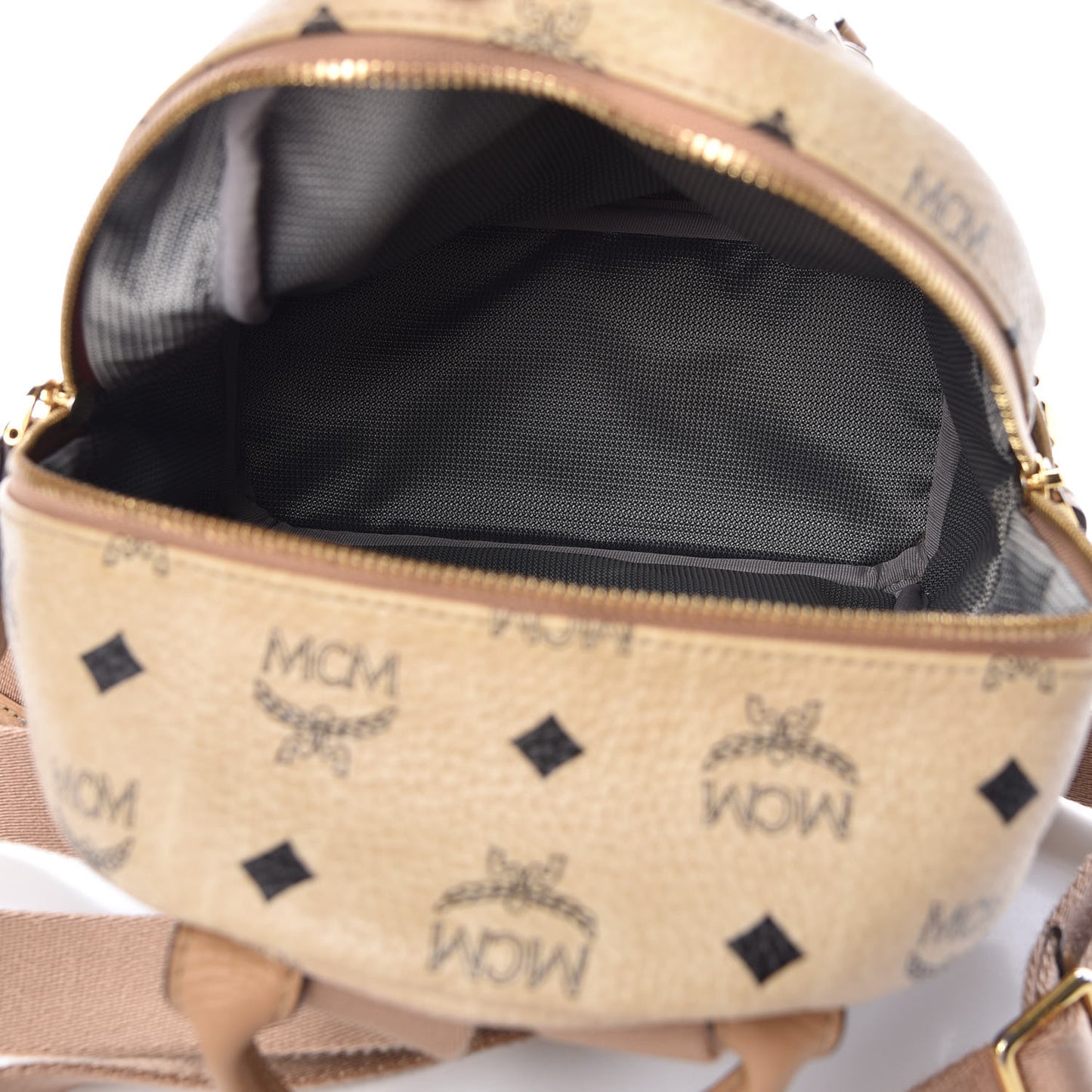 Visetos Side Stud Mini Stark Backpack Beige