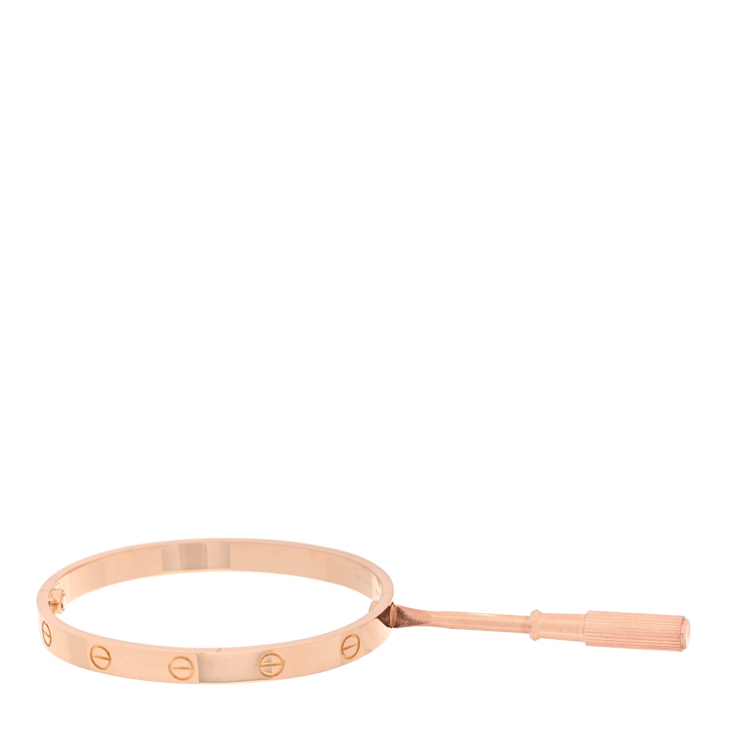 Cartier 18K Pink Gold LOVE Bracelet 17 7 of 8