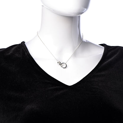 Tiffany Sterling Silver 1837 Interlocking Circles Pendant Necklace 2 of 6