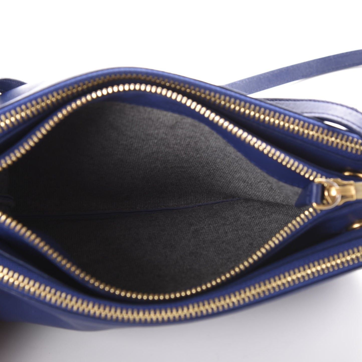 Lambskin Small Trio Crossbody Bag Indigo